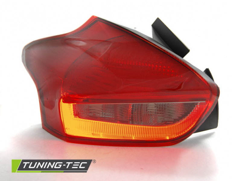 LED Lightbar Design Rückleuchten für Ford Focus MK3 15-18 rot/rauch